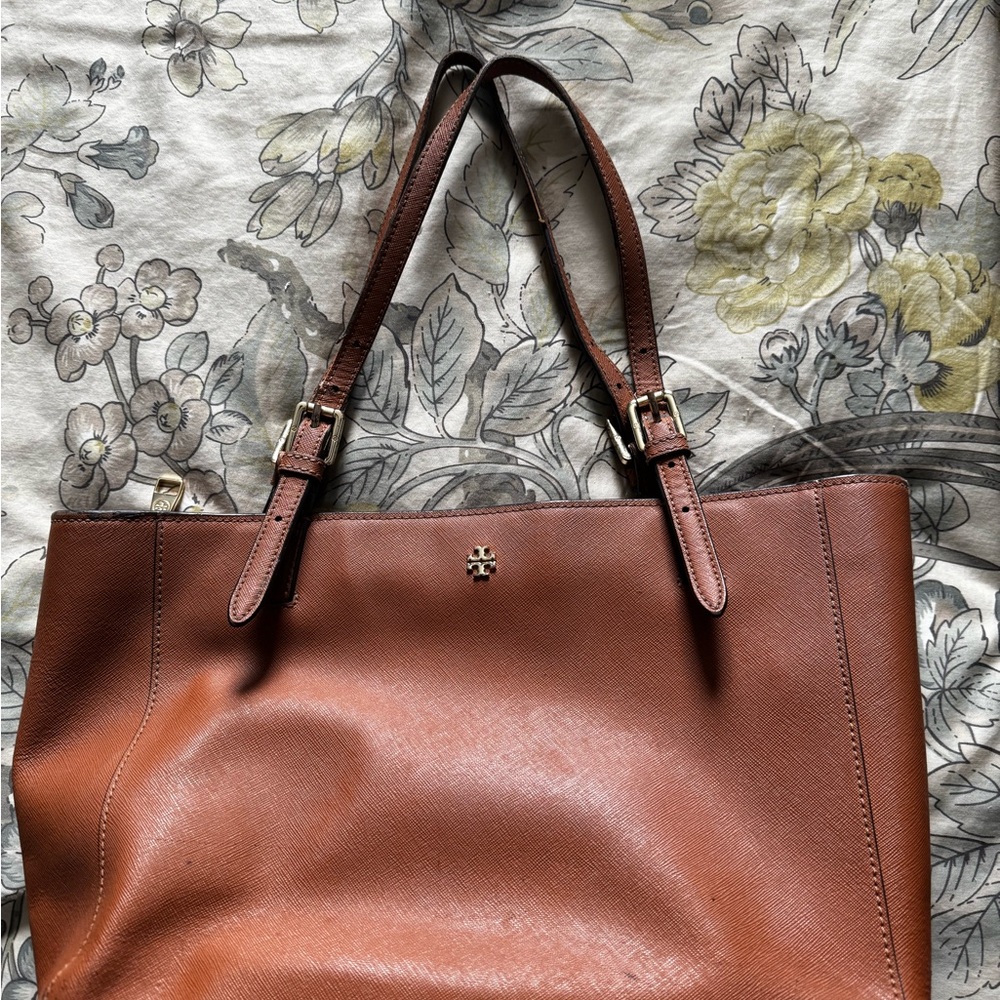 Tory Burch Brown Leather Tote Bag and ma